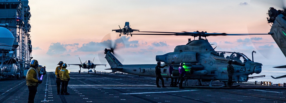 11th MEU Marines, Sailors Conduct Flight Operations Aboard USS Boxer