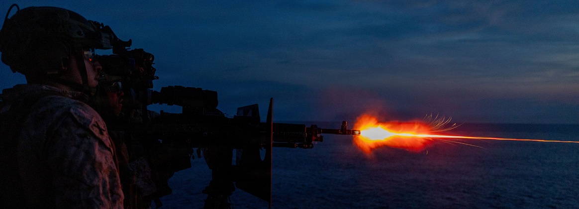 USS Portland Marines Conduct Routine Operations