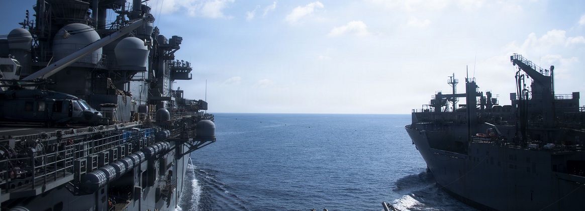USS Boxer Conducts RAS with USNS Alan Shepard